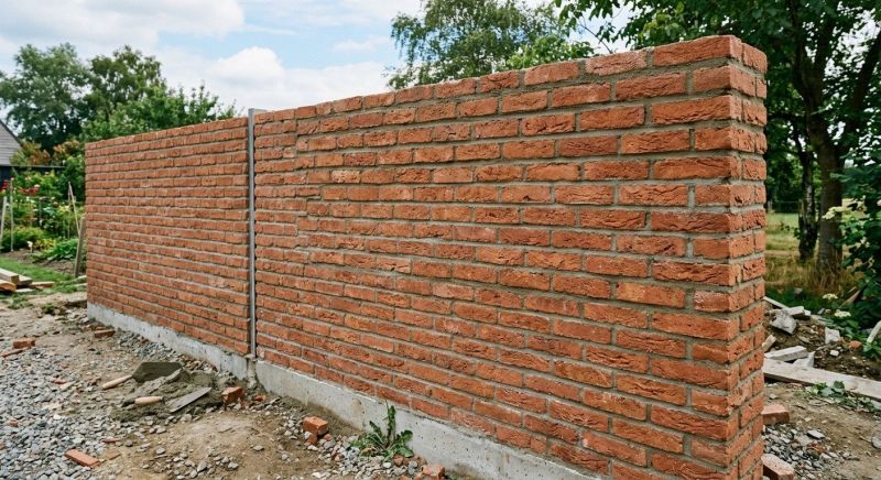 Brick Fence Installation in Worcester, MA